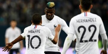 Video: Manchester United star Paul Pogba scores superb free-kick for France