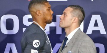 Anthony Joshua vs Joseph Parker Face to Face | Official Face Off
