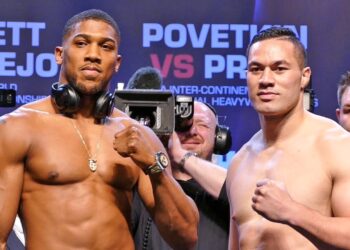 Anthony Joshua vs Joseph Parker FULL WEIGH IN & FINAL FACE OFF