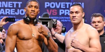 Anthony Joshua vs Joseph Parker FULL WEIGH IN & FINAL FACE OFF