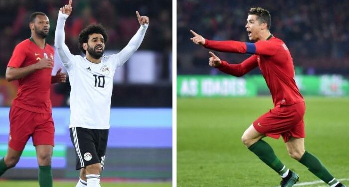 Watch: Liverpool star Mohamed Salah scores for Egypt… before Cristiano Ronaldo spoils the party