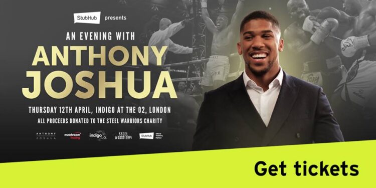 StubHub Presents an Evening with Anthony Joshua Heavy Weight Champion #1