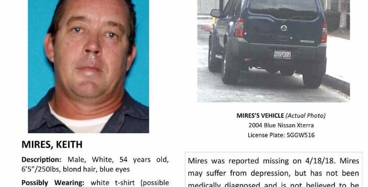 MISSING PERSONS: Keith Mires #Inglewood
