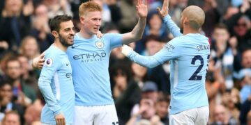 Manchester City 5-0 Swansea City: Premier League champions claim rampant win over hapless Swans