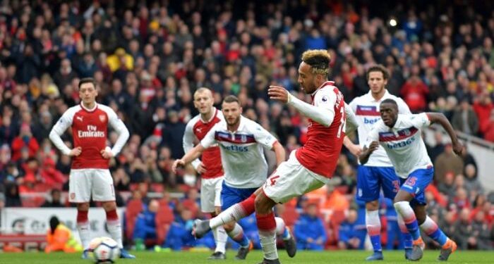 Arsenal 3-0 Stoke City: Gunners' late flurry too much for Paul Lambert's resilient Potters