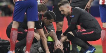 Arsenal injury news: France defender Laurent Koscielny a doubt for World Cup after suffering suspected ruptured Achilles