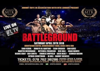 MTK LONDON PRESENTS …. *BATTLEGROUND* – LIVE PROFESSIONAL BOXING FROM BRENTWOOD, ESSEX