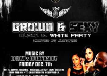 “GROWN & SEXY BLACK & WHITE PARTY” Dec 7th 2018