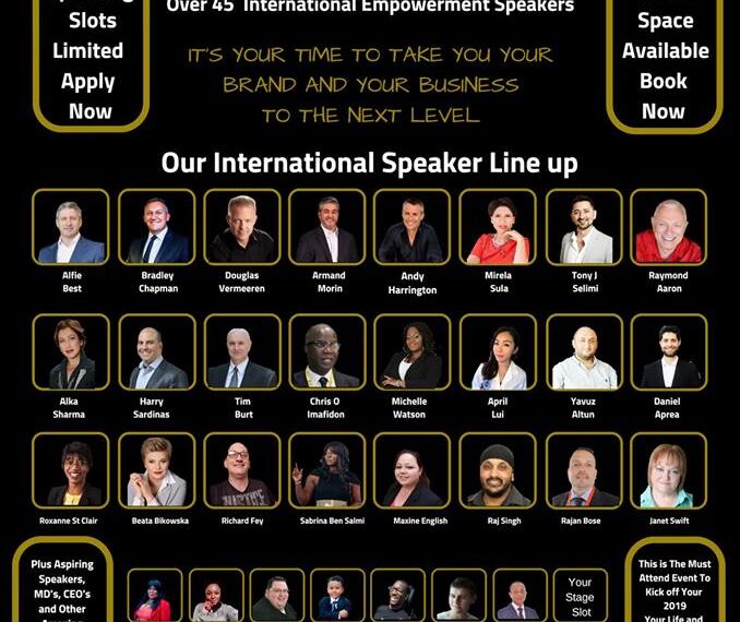 Yes You Can Inspired to Achieve EMPOWERMENT WEEKEND February 2019 ILEC LONDON
