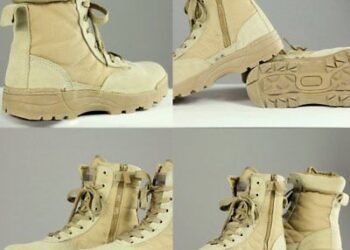 SCM UNISEX SWAT Army Military Work Boots, Resistant Sole Shoes (Limited Pairs)