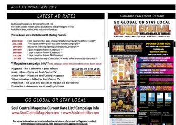 NEW SOUL CENTRAL MAGAZINE MEDIA KIT AVAILABLE DOWNLOAD NOW!