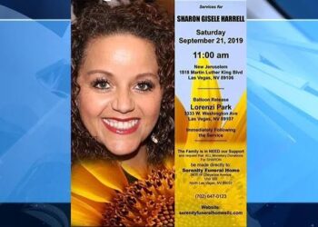 Services for Sharon Harrell will be held Saturday, September 21 at New Jerusalem Church.